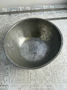 錫製鍋　在銘　重1.5kg 調理器具 ボール うどんすき鍋 古物　中古