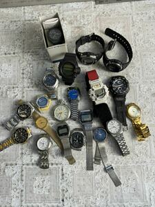 腕時計 CASIO カシオ SEIKO G-SHOCK クォーツ 20点纏め　現状不動品　電池交換　修理　OHどうぞ　時計 セイコー CITIZEN シチズン 