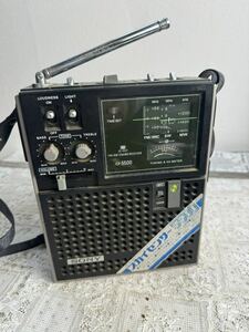 SONY スカイセンサー / Skysensor ICF-5500 BCL ラジオ 稼働品 MW、MF受信確認済み　ソニー radio ビンテージ　ヴィンテージ　昭和ラジオ 