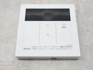 ∠現状販売 給湯設備｜給湯器リモコン｜Rinnai リンナイ MC-135A 壁取付ホルダー欠品｜動作未確認 ジャンク扱い JUNK■O8784