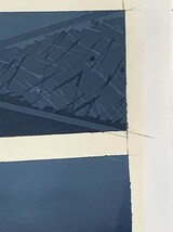 近藤竜男画額「Drawing for Gray-Blue Painting:84.N.III 2.C」アクリル　紙　1984年作　サイン有　30×29.5　F:45.5×45_画像5
