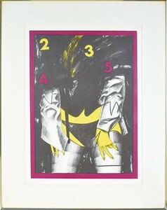 池田満寿夫版画額「夜」　リトグラフ　限30　サイン、年記　51.5×37　1967