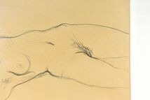 池田満寿夫版画額「裸婦」　リトグラフ　サイン、印、年記　42×59　1977_画像7