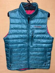  Colombia Columbia down vest TITANIUM men's M men