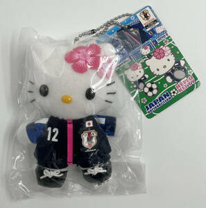 ★2012年製 サンリオ ハローキティ なでしこジャパン ボールチェーンマスコット ぬいぐるみ JFA サッカー ユニフォーム 女子選手 日本代表