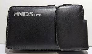  Nintendo DS light for accessory leather case ( original leather . unknown ) black black belt loop attaching llite