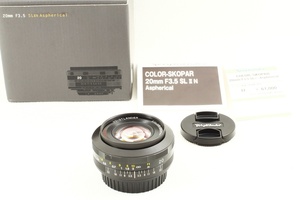 極上品◆Voigtlander フォクトレンダー COLOR-SKOPAR 20mm F3.5 SLⅡAsph Canon EF キヤノン◆a-5678