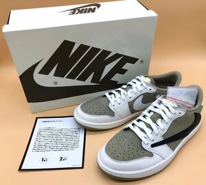 ☆未使用品☆ Travis Scott × NIKE ナイキ AIR JORDAN 1 LOW GOLF NRG FZ3124 200 サイズ:26.5cm エアジョーダン1 [75-0103-O5]