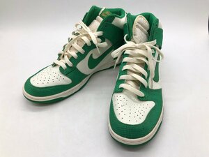 NIKE ナイキ DUNK HIGH LUCKY GREEN 317982 100 サイズ:29cm シューズ スニーカー ダンクハイ ☆良品☆ [75-0314-E4]