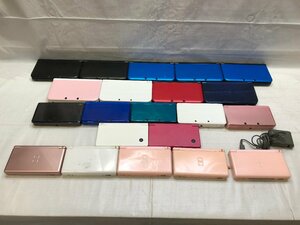 1円～【ジャンク・現状品】Nintendo 3DS LL 9台/3DS 5台/DSi 2台/DSLite 5台/ 計 21台まとめ 動作不良/不明/難有り等 [292-0129-T3]