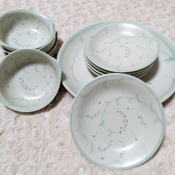 和光園　第一陶器　陶器　食器セット　大皿　平皿　小鉢　10枚セット☆ 