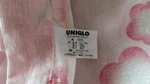 美品★UNIQLO　ユニクロ★子ども　浴衣　１２０ｃｍ　巾着&帯付★カワイイ★女の子★ピンク★綿１００％★_画像6