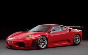 フェラーリ F430 GTC レッド 2008年 GTカー ルマン 壁紙ポスター 特大ワイド版921×576mm（はがせるシール式）012W1