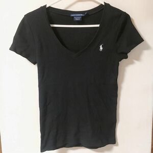 【人気商品】ラルフローレン 半袖　Tシャツ　ブラック　Vネック