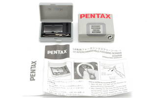 美品!!箱付き!! PENTAX ペンタックス Focusing Screen SE-60 W/C for PENTAX LX #5476