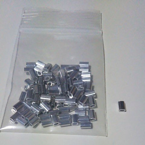 ワイヤー圧着スリープ 100個 1.0mm