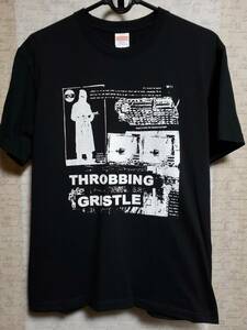 x09/THROBBING GRISTLE Ｔシャツ/Mサイズ// whitehouse merzbow hanatarash spk gerogerigegege ハナタラシ ゲロゲリゲゲゲ