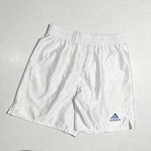 アディダス adidas 白 ホワイト サッカー トレーニング用 光沢サカパン サッカーパンツ 150cm