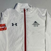 横浜マラソン 2018 支給 アンダーアーマ underarmour 陸上 マラソン ウインドブレーカー ジャケット フリーサイズ_画像2