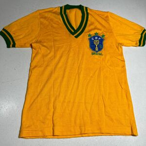 サッカー ブラジル代表 刺繍ロゴ 70年代 80年代 ユニフォーム