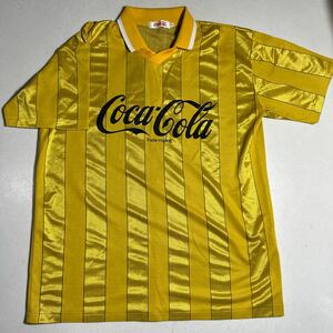 コカコーラ Coca-Cola 90年代 ビッグロゴ オフィシャル official 定番シャドー 襟付き ユニフォーム Lサイズ
