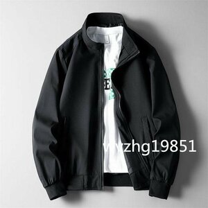 ジャケット メンズ 秋物 冬 ミリタリージャケット きれいめ ジャンパー ファッション 大きいサイズ ブラック M