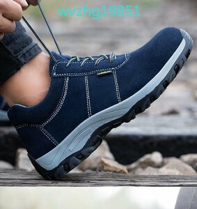  fine quality work shoes safety shoes men's lady's man and woman use sneakers safety boots steel . core toes protection slip prevention impact absorption 23cm~28.5cm