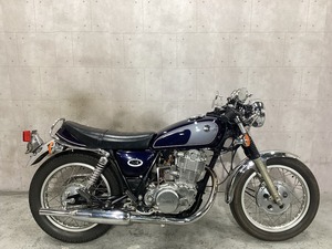 低金利2.9%~★美車★ヤマハ SR400・車検残R6年3月まで・即納可・FCRキャブレター・セパハン・前後ドラムブレーキ・マフラー改・1JR・cy8470