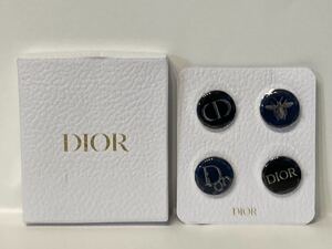 I4A164◆新古品◆ クリスチャン ディオール Christian Dior ノベルティ ピンバッジ バッジ ブローチ 4点入り