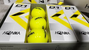 送料無料 新品 HONMA D1 黄 4ダース 本間ゴルフ イエロー ホンマ