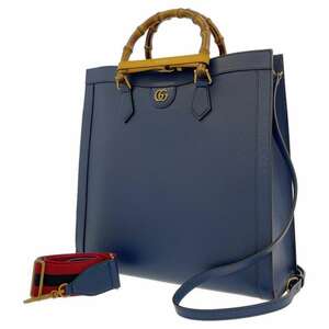  Gucci tote bag Diana bamboo leather 703218 GUCCI 2way shoulder bag 