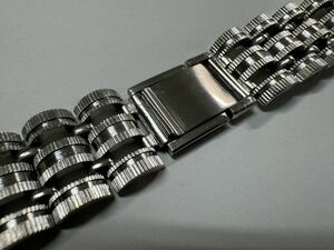 ラグ幅22mm用　腕時計のベルト GENEVA 中古 ブレス バンド ベルト ステンレスベルト ブレスレット stainless steel ジュネーブ　はF6
