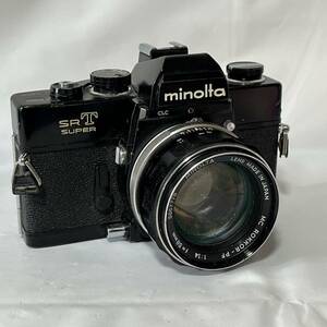 MINOLTA SR T super ミノルタ　フィルムカメラ MC ROKKOR-PF 1:1.4 f＝58mm ブラック　シャッターOK