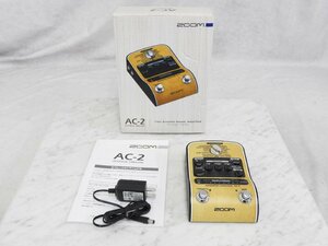 ☆ ZOOM ズーム AC-2 Acoustic Creator アコースティックギター用 プリアンプ エフェクター 箱付き ☆中古☆