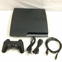 f082*80 【可動品】 SONY ソニー PS3 本体 130GB CECH-2500A 160GB チャコールブラック 封印シールなし_画像1