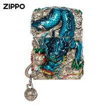 1円 定価12.8万 龍鳳 Zippo 夜光 竜鳳 真鍮製 ライター ジッポー オイルライター 新品 煙グッズ_画像6