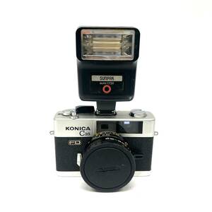 ★おすすめ品★ KONICA C35 コンパクトフィルムカメラ 本体 コニカ f=38mm 1:1.8 ストロボ付き 昭和レトロ 中古品　SAKS0129-5