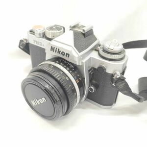 ★昭和レトロ・中古品★Nikon ニコン FM3 一眼レフカメラ フィルムカメラ ボディ 1:1.8 50mm レンズ カメラ　TSGT0121-15