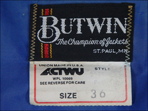 ★Butwin★ バトウィン スタジャン MADE IN USA ヴィンテージ 稀少 36サイズ S～M程度 ★美品★_画像4