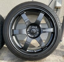 RAYS　volkracing te37 saga s−plus　8.5j+42 5h pcd114.3 美品　ce28　鍛造_画像6