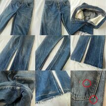 70s vintage Levi's 646 リーバイス フレア デニムパンツ W28程度_画像9