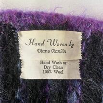 Hand woven knit vest　手織りストライプ　フレンチスリーブ　ニットベスト カーディガン vintage ニット セーター　古着_画像6
