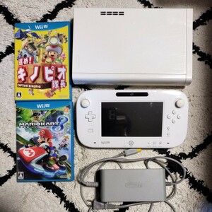 任天堂 WiiU 32G 本体 付属品 マリオカート8 Wii U ニンテンドー Nintendo 動作確認済