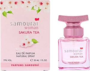 新品　送料無料　未開封　サムライウーマン サクラティー オードパルファム 30mL 　Samourai woman　香水 桜　チェリーブロッサム　ピンク