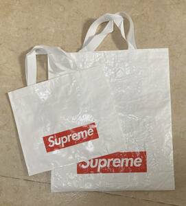 新品 Supreme シュプリーム 店舗限定 ボックスロゴ ショッパー エコバッグ 中&小 2点セット トートバッグ Tシャツ デニム IKEA フラクタ