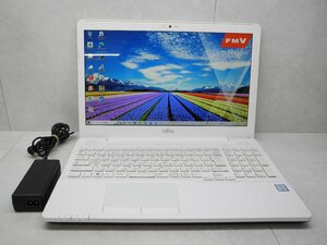 1円☆第6世代☆高解像度1920×1080☆富士通.LIFEBOOK.AH53/X☆Core i7 2.60Hz/8GB/1TB/BD/無線/Bluetooth/カメラ/Office/DtoD領域/難有り☆