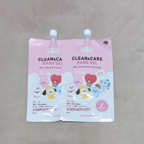 BT21　CLEAN&CARE　HAND JEL 2個セット