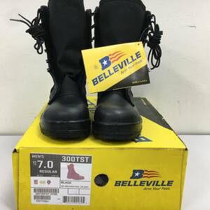 Belleville 300 trop st ホットウェザー スチール トゥ ブーツ ブラック 米国製 US7 25cm ビブラム　米軍放出※２次流通品