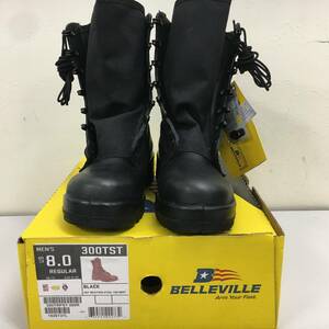 Belleville 300 trop st ホットウェザー スチール トゥ ブーツ ブラック 米国製 US8 26cm ビブラム　米軍放出※２次流通品