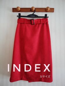 インデックス　index　ロングスカート　タイトスカート　赤